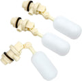 3 Pack Float Valve with Adjustable Arm Stable Water Float Valve Shut Off 1/2" Float Ball Valve for Horse Cattle Goat Pig