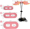 Adjustable Bearded Dragon Leash Harness,3 Size Pack Leather Wings Safty Walking Leash for Bearded Dragon Lizard Reptiles
