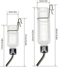 2 Pcs Pet Cage Water Bottle No Drip Small Animal Water Bottle, Hanging Waterer for Rabbit, Guinea Pig, Hedgehog, Squirre