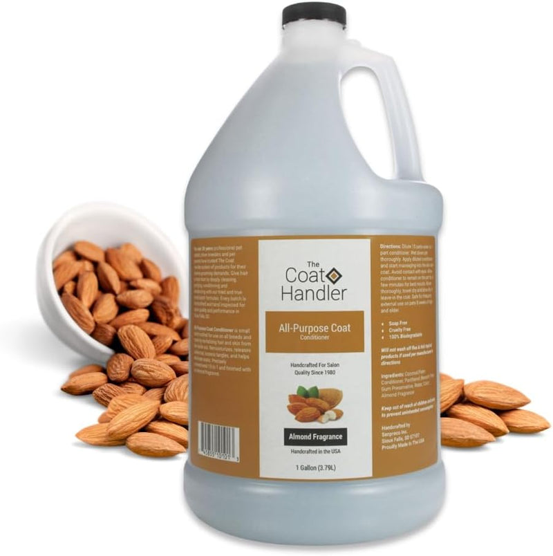 The Coat Handler All Purpose Dog Conditioner, Leave in or Rinse, 1 Gallon