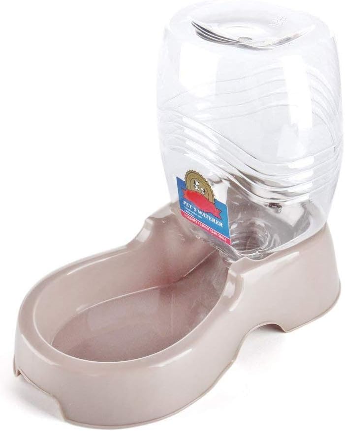 Flexzion Gravity Pet Water Dispenser for Cats & Small Dogs, 1/4 Gal