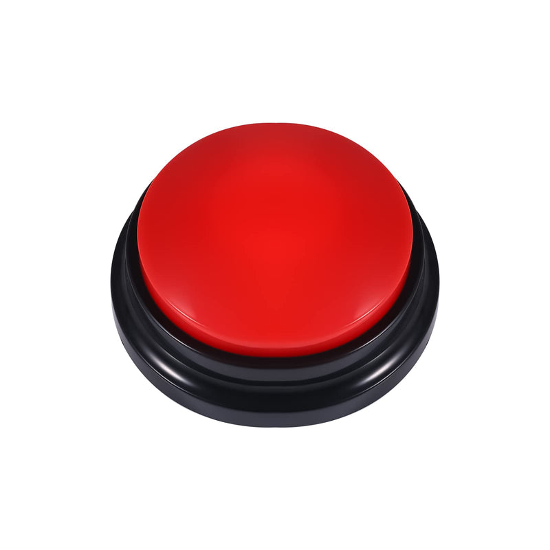 KINBOM Pet Communication Button for Dogs, 30 Seconds Voice Recording Button Dog Pet Training Buzzer Pet Interactivity Device Dog Bells for Potty Training, Not Include Batteries (Red)