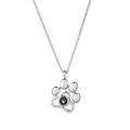 OPALSTOCK Personalized Pet Photo Necklace, Custom Photo Charm Projection Necklace Dog Cat Paw Pendant Pet Memorial Jewelry