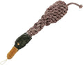 Crinkle Duck Rope and Chew Bird Dog Toy, Large Size, Brown