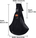 FDJASGY Small Dog Sling Cat Carrier Adjustable Strap Hands Free Reversible Pet Puppy Travel Bag Backpack for Outdoor Travel