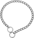 SGODA Chain Dog Training Choke Collar, Total Length 20 in, 2.5 mm
