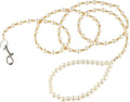Imitation Pearls Pets Outdoors Accessories Pet Training Lead Leashes Workmanship Pearls Dog Harness Leash