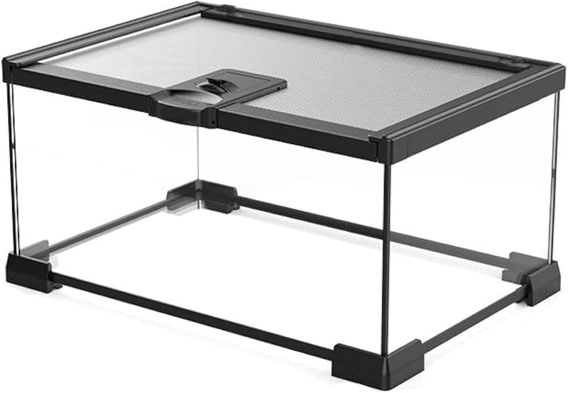 AWXZOM Mini Reptile Glass Terrarium Tank, cage for Tarantula Sling Geckos, Frog, Lizards, Chameleons,Turtles Snake Snail
