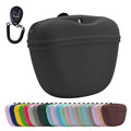 AUDWUD Silicone Dog Treat Pouch,with Dog Training Clicker,Clip on Portable Training Container,Convenient Magnetic Buckle Closing and Upgraded Waist Clip for Enhanced Stability