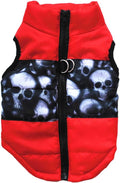 XS(Back:9.0", Chest:13.5", 3.0-5.0lbs)/Z-1-red skulls
