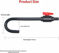 Aquarium Water Changer Hook, Hands-Free Fish Tank Filler, 1/2-3/4 Hose