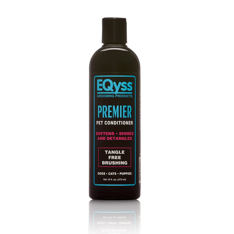 EQyss Premier Pet Conditioner - Moisturizes, Softens, & Conditions Dry Coat & Hair, Detangles & Adds Shine - for all Dogs, Cats, Puppies (16 oz)