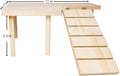 Wooden Hamster Platform for Hamster Cage Accessories Climbing Toys Dwarf Syrian Hamster Gerbil Rat Mice Degus or Other S