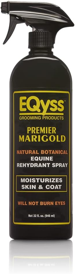 EQyss Premier Marigold Equine Coat Conditioning Spray - Moisturize Horse's Skin & Coat, Add Shine, Detangle, Repel Dirt 