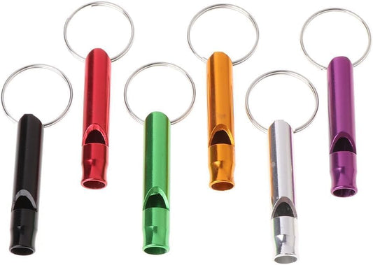 6Pcs Ultrasonic Dog Training Whistle - Metal Anti-Barking and Recall Whistles for Small to Large Dogs | Silent Dog Whist