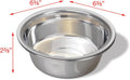 Van Ness Pets Medium Lightweight Stainless Steel Dog Bowl, 32 OZ Food And Water Dish, Natural