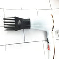 2Pcs Black Plastic Universal Blow Hair Dryer Comb Attachment for Straightening, Detangling - Nozzle Hairdressing Salon C