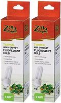 Zilla (2 Pack) Mini Compact Tropical Fluorescent Bulb, 6 Watt