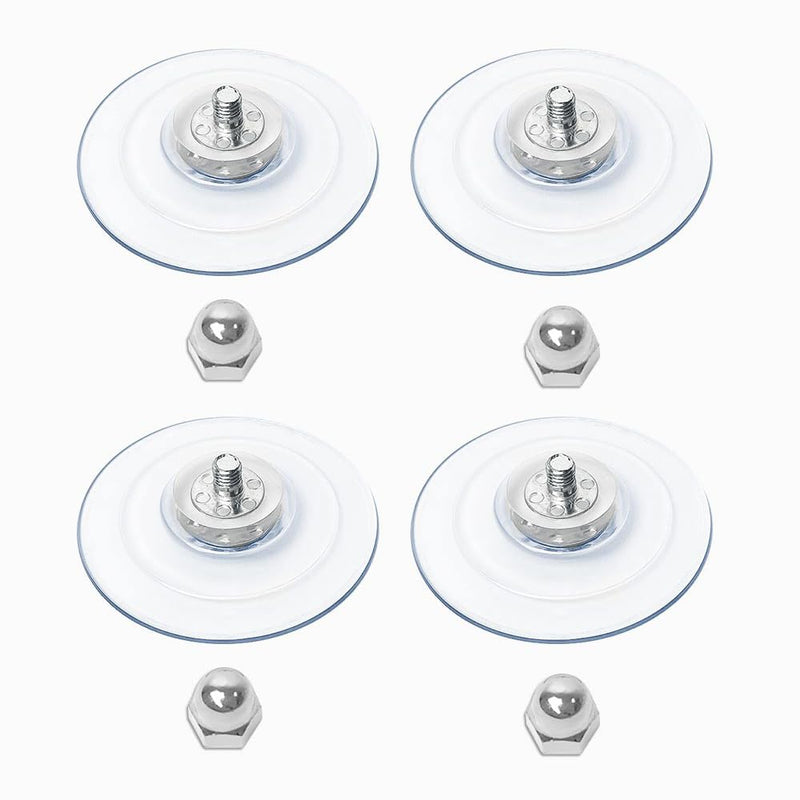 AMOSIJOY 4 Pack Cat Window Perch Suction Cup, Strong Adhesive Replacement Suction Cup with Screws for Foldable & Cordless Cat Window Hammock Seat