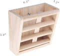 Bunny Hay Rack Guinea Pig Hay Feeder Chinchilla Hay Holder Rabbit Food Dispenser Natural Wooden Hamster Rabbit Cage Acce