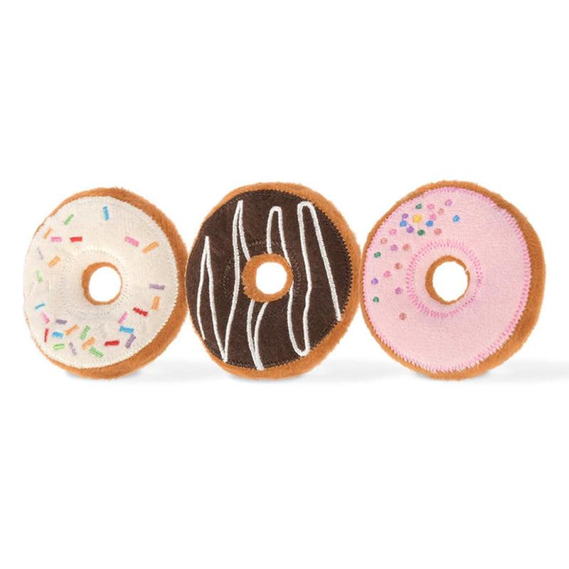P.L.A.Y. PET Lifestyle and You Feline Frenzy Kitty Kreme Doughnuts Plush Squeaky CAT Toy