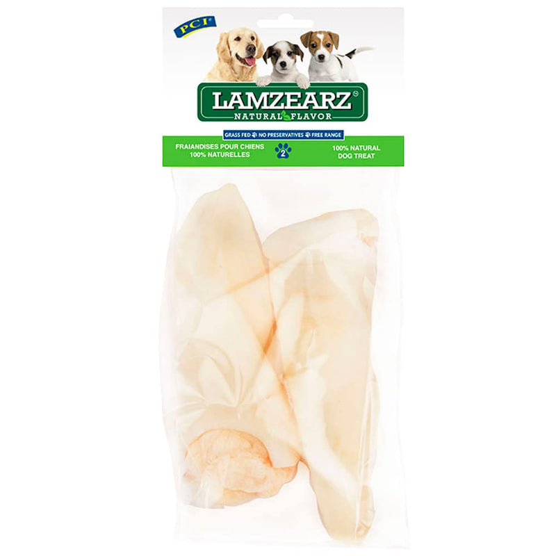 Pet Center Inc. (PCI) - Lamzearz - 2 Pack of Premium Lamb Ear Dog Treats