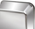 Kichwit Extra Large Stainless Steel Open Cat Litter Box with High Sides, Metal Litter Pan for Cat, 23.6 x 15.7 x 5.9 Inches