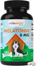 Vitamatic Pets Melatonin 6 mg Chewable Tablets for Dogs, 120 Count