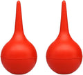 2Pcs Red Manual Amniotic Fluid Suction Device Canine Feline Pet Puppy Dog for Nasal Home Clinic Choking Pumping Delivery