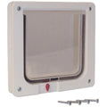 Ideal Pet Products Cat Flap Door with 4 Way Lock, 6.25" x 6.25" Flap Size