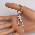 BNQL Dog Cat Keychain Pet Pendant Jewelry for Animal Lover Dog Cat keyring