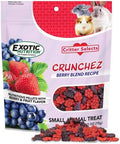Crunchez Berry Blend - Crunchy Fruit Flavored Treat Bites - Sugar Gliders, Squirrels, Marmosets, Prairie Dogs, Hamsters,