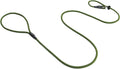 Dog & Field Signature Slip Lead for Dogs, Olive Green. 4ft Lightweight Dog Slip Leash with Sliding Rubber Stopper. Train
