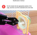 2 Set Small Animals Hamster Tunnel Cage Cover with Ventilation Holes External Pipe Interface Fitting Connection Board Tu