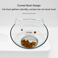 Marchul Double Elevated Dog Cat Bowl, Pets Water and Food Bowl Set, 15° Raised Tilted Dishes Indoor for Kitten, Puppies, Small or Medium Size Dogs Cats