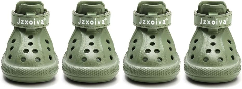 JZXOIVA Dog Shoes for Hot Pavement, Dog Booties for Medium Dogs, Breathable Dog Boots & Paw Protectors, Adjustable Non-S