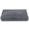 Chinchilla Waterproof Heavy Dog Bed Cover Washable, with Zipper Opening Fillable Universal Dog Bed Replacement Cover.Cover Only (Large, Gray)
