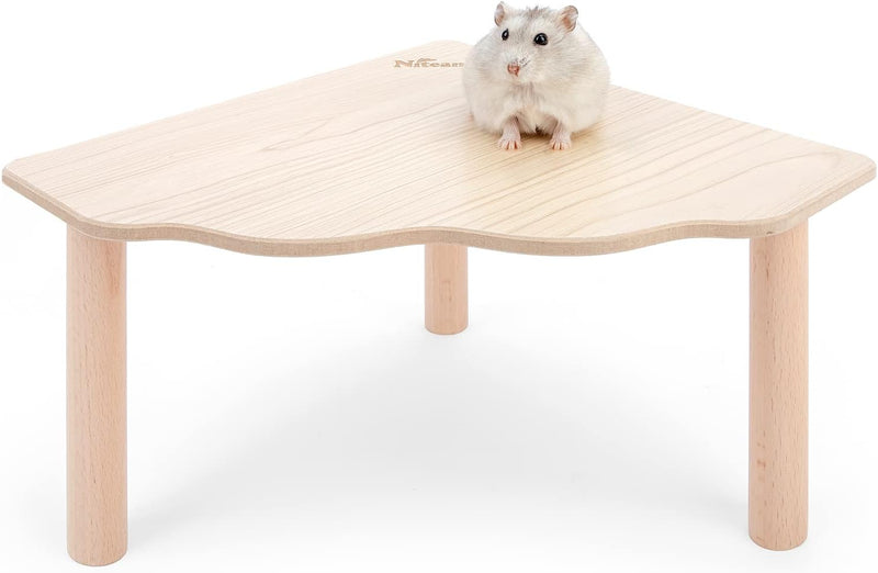 Niteangel Hamster Play Wooden Platform: Triangle - 9