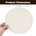 Round Silicone Pet Food Mats for Floor Waterproof, 10in Cat Food Bowl Non Slip Mat Waterproof Non-slip Feeding Bowl Mats