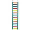 Prevue Pet Products 9-Rung Wood Bird Ladder - Accessories for All Pet Bird Sizes, Hanging Birdcage Toy for Climbing, Foot Exercise, Beak Use, Mental Enrichment, and Interactive Play