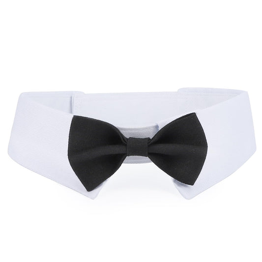 Segarty Dog Bow Tie for Neck Girths 16.5-21.2 in, Adjustable Bowtie Collar for Extra Large Dogs, Dog Neck Tie Tuxedo Comfortable Cotton Boy Pets Grooming Accessories for Wedding Holiday Birthday Party