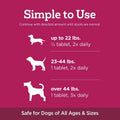 Vetality Stop The Runs | Dog Anti Diarrhea Medicine | 6 Count Chewable | Chicken Flavor