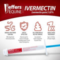 Jeffers 1.87% Ivermectin Gel Dewormer for Horses | Apple Flavored | 1 Pack