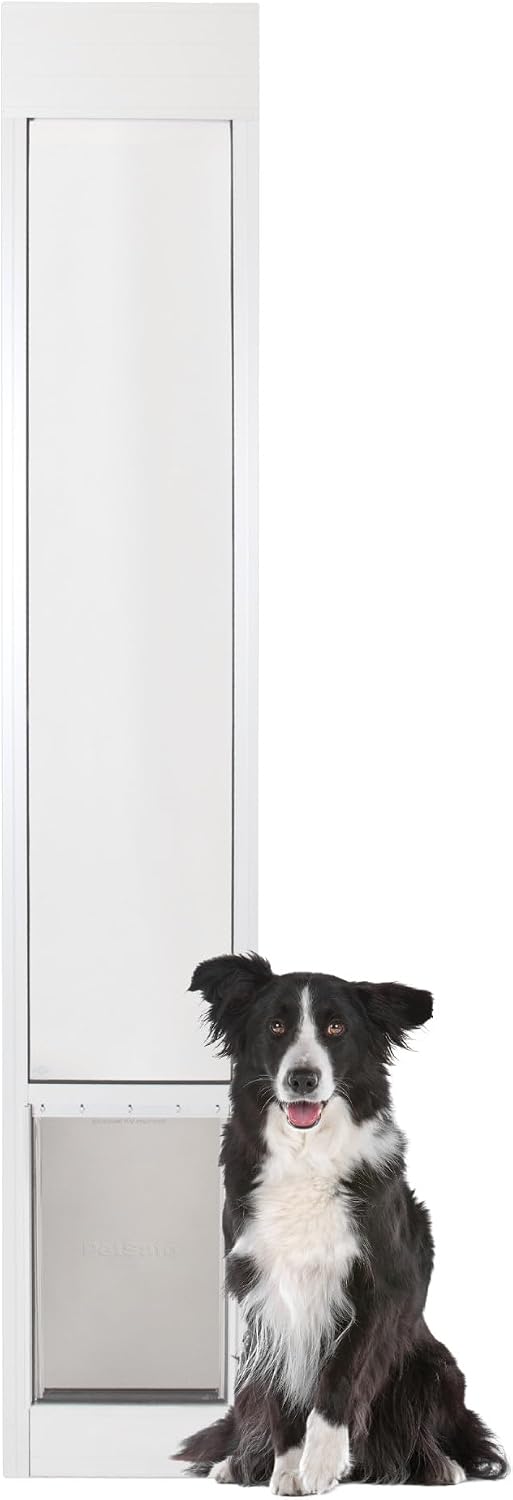 PetSafe 1-Piece Sliding Glass Pet Door for Dogs and Cats - Adjustable Height up to 80 11/16