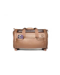 MOOR NYC Luxury Made Travel Bag. A Unique Pet Travel Bag Design for Dogs or Cats. TSA Approved (Cocoa Luxury Travel Bag)