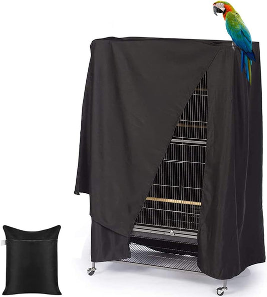 Bird Parrot Cage Cover Waterproof Sun Square Rolling Stand Birds Parrots Cages Covers Good Night Parrot Birdcage Protect