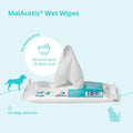 MalAcetic Wet Wipes for Dogs and Cats 25 Count