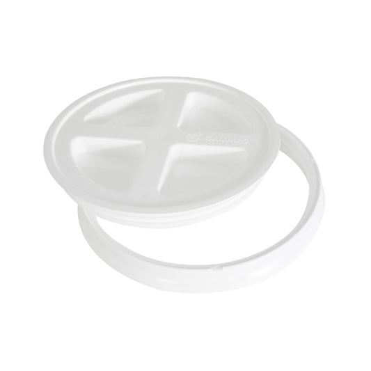 Gamma2 Gamma Seal Lid for Utility Buckets - Fits 3.5, 5, 6 & 7 gallon buckets, White, Made in USA