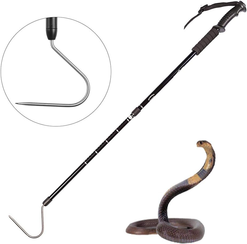 Snake Hook Reptile Grabber 53in Telescoping Duckbill Hook Tool Set Kit