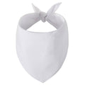 Gofshy Blank Dog Bandanas Large-1PCS, DIY Solid White Triangle Scarf Premium Cotton Handkerchief or Bib, Personalized Design Birthday/Party Fun Idea Gift for X-Large&Large Pets